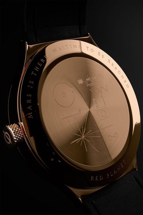 rose gold watch case back mars is there waiting to be reached