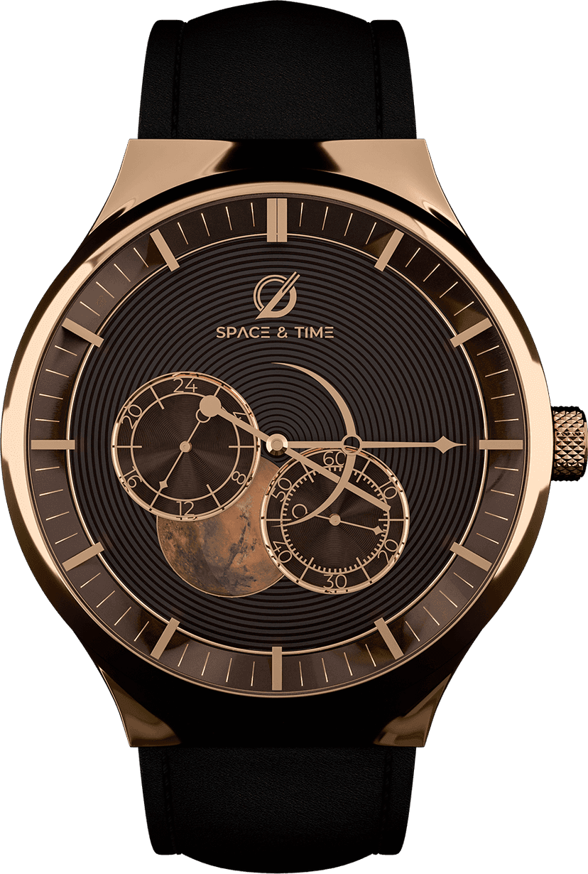 space and time the red planet mars watch timepiece